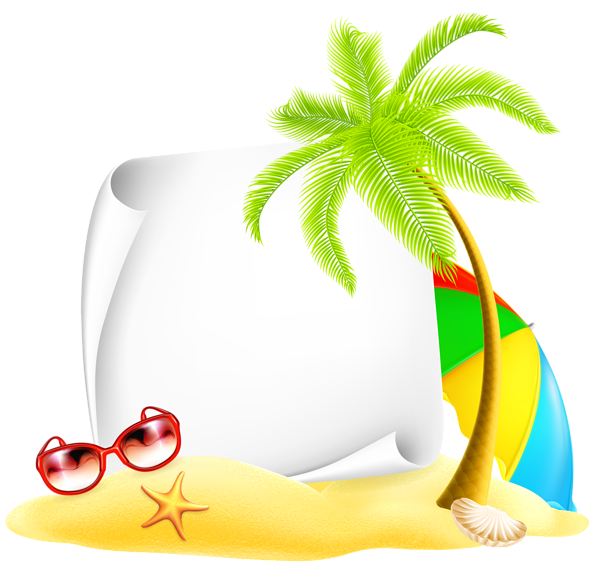 This png image - Beach Deco Picture PNG Clipart, is available for free download