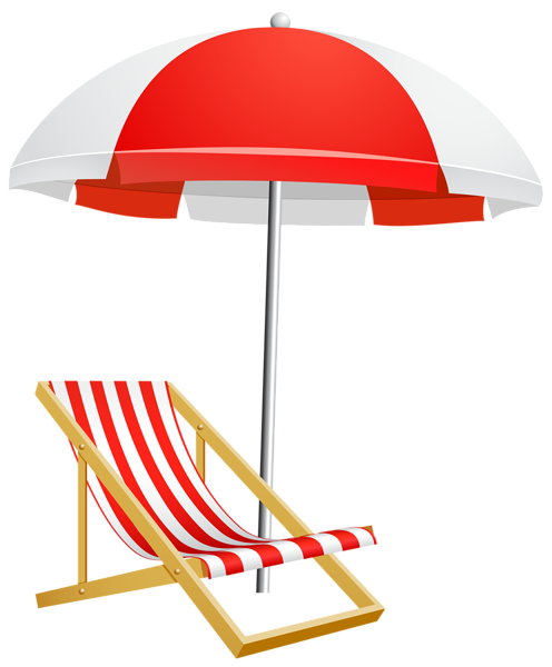 clipart beach chair and umbrella - photo #34