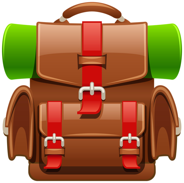This png image - Brown Tourist Backpack PNG Clipart Image, is available for free download