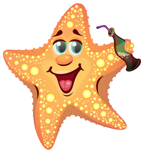 This png image - Cartoon Summer Starfish PNG Clipart Image, is available for free download