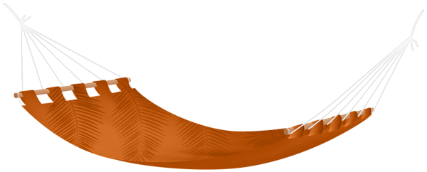 This png image - Orange Summer Hammock PNG Clipart, is available for free download