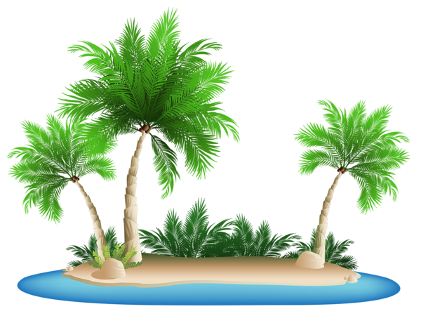 clipart island palm tree - photo #23