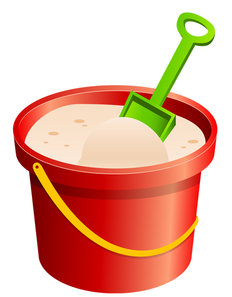 This png image - Red Sand Bucket and Green Shovel PNG Clipart, is available for free download