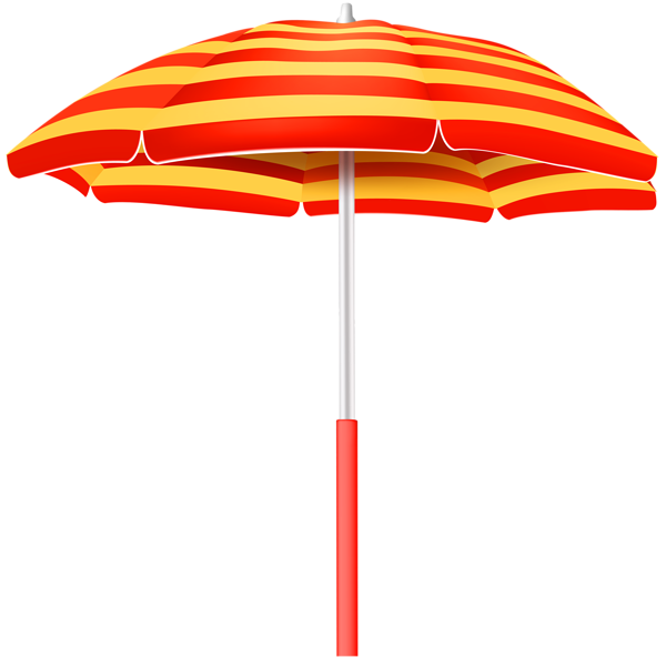 This png image - Striped Beach Umbrella PNG Clip Art Image, is available for free download