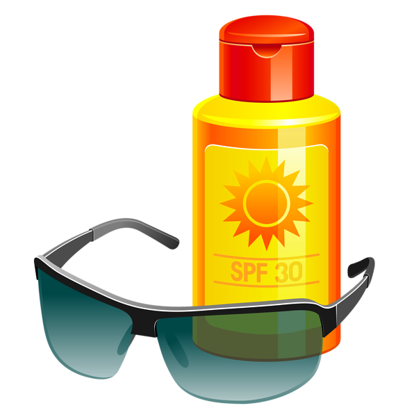 This png image - Sunscreen Lotion and Sunglass PNG Vector Clipart, is available for free download