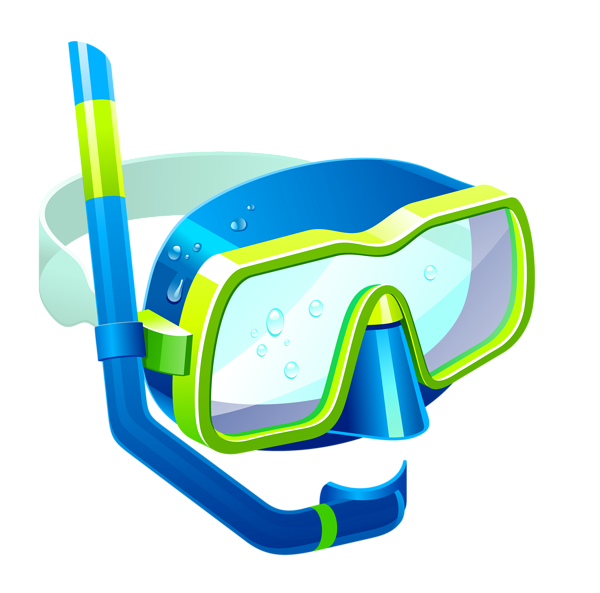 This png image - Transparent Blue Snorkel Mask PNG Clipart, is available for free download
