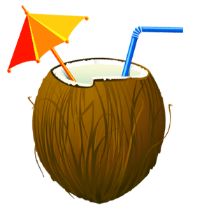 This png image - Transparent Summer Coconut Cocktail PNG Clipar, is available for free download