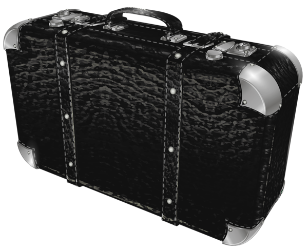 This png image - Black Suitcase PNG Clipart Picture, is available for free download