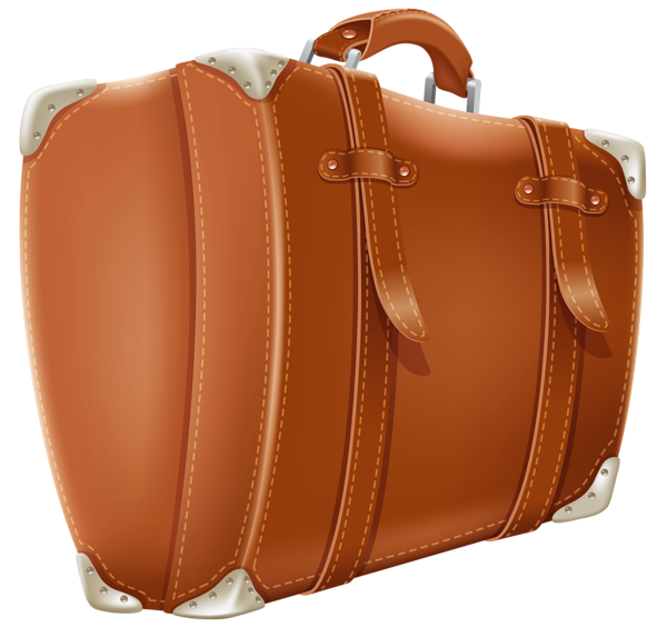 This png image - Transparent Brown Suitcase PNG Clipart Picture, is available for free download