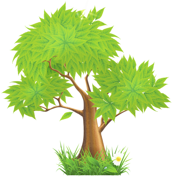 This png image - Green Painted Tree PNG Clipart, is available for free download