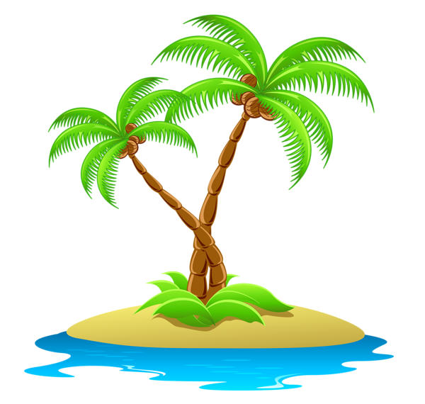free clipart palm tree beach - photo #31