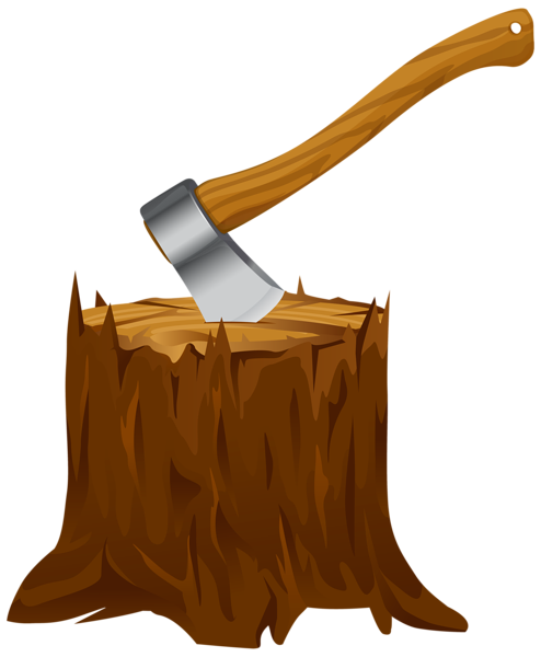 This png image - Tree Stump with Axe Clipart PNG Image, is available for free download