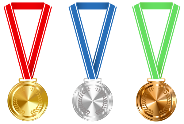 This png image - Gold Silver and Bronze Medals PNG Clipart Image, is available for free download