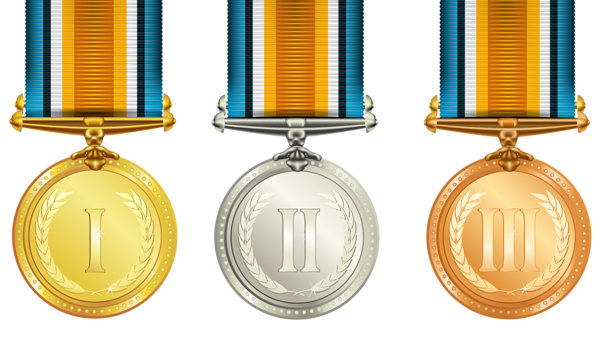 This png image - Transparent Medals Set PNG Clipart, is available for free download