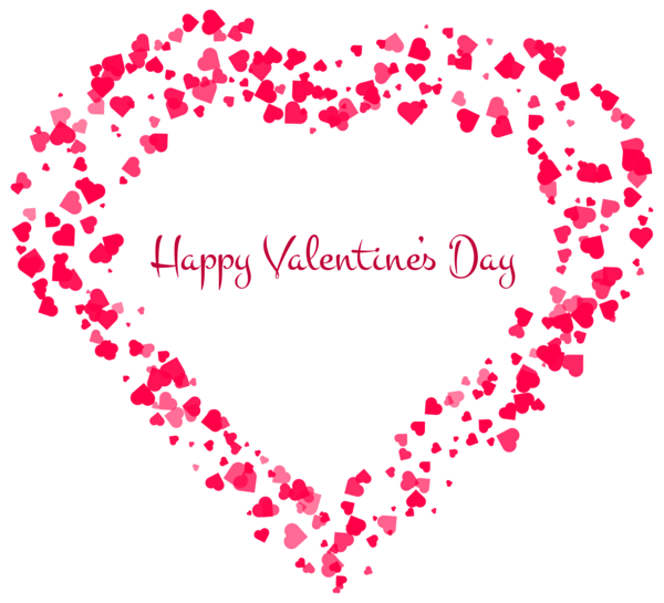 This png image - Happy Valentine's Day Decorative Heart Transparent PNG Clip Art Image, is available for free download