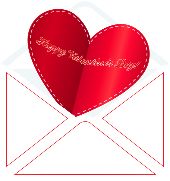 This png image - Happy Valentine's Day Envelope PNG Clip Art, is available for free download