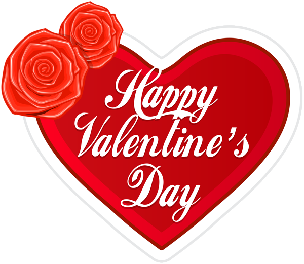 This png image - Happy Valentine's Day Heart PNG Clip Art, is available for free download