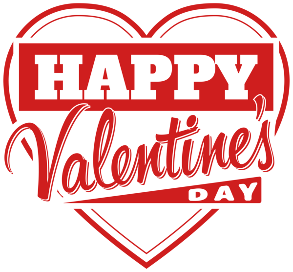 This png image - Happy Valentine's Day Heart Transparent PNG Clip Art Image, is available for free download