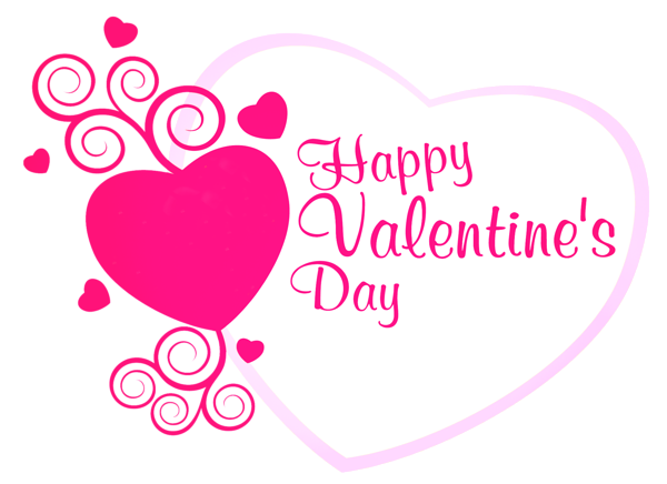 This png image - Happy Valentines Pink Heart Decor PNG Picture, is available for free download