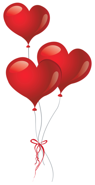 This png image - Heart Balloons PNG Clipart Picture, is available for free download