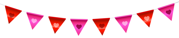 This png image - Heart Streamer Transparent PNG Clip Art, is available for free download
