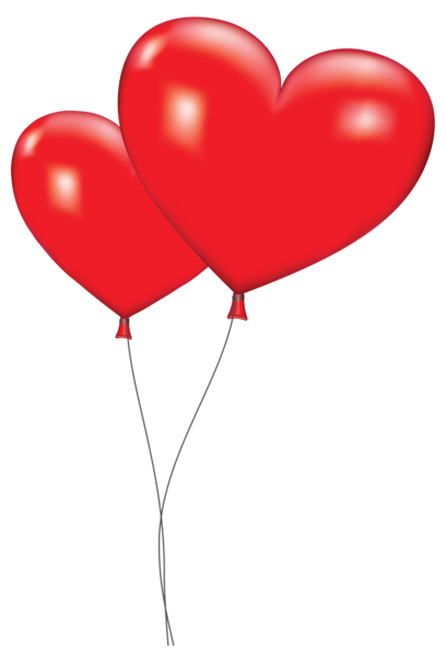 This png image - Large Red Heart Balloons PNG Clipart Picture, is available for free download