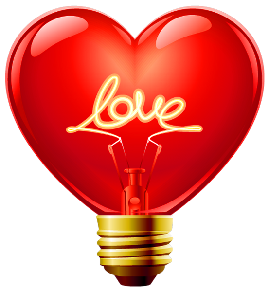 This png image - Love Heart Bulb PNG Clipart, is available for free download