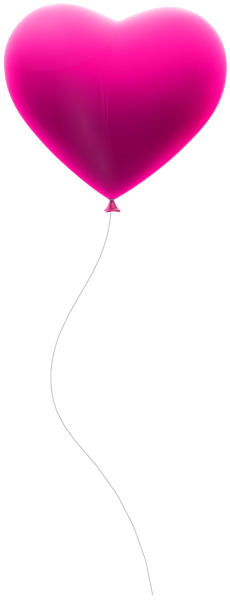 This png image - Pink Heart Balloon Transparent Clip Art, is available for free download