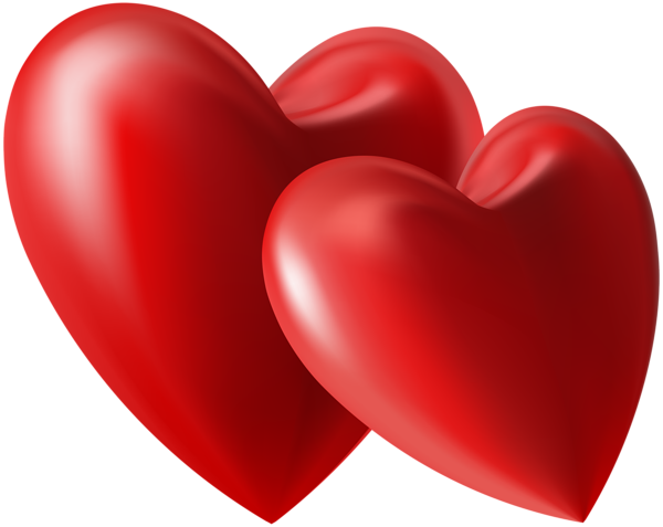 This png image - Two Hearts PNG Clip Art Image, is available for free download