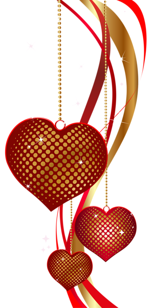 This png image - Valentine's Day Decorative Hearts PNG Clip Art Image, is available for free download