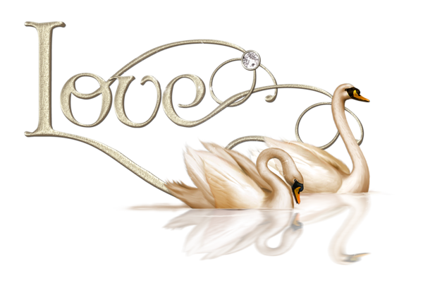 This png image - Valentine Love Swans PNG Clipart, is available for free download