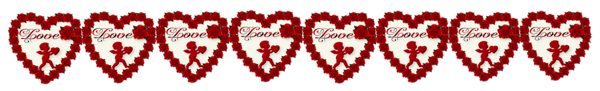 This png image - Valentines Day Hearts Border Decor PNG Picture, is available for free download