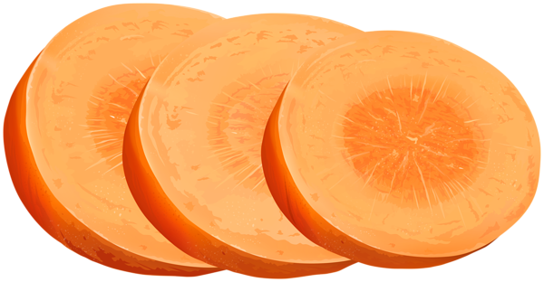 This png image - Carrot Slices PNG Clipart, is available for free download