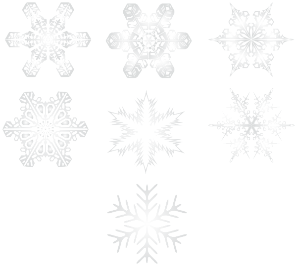 snowflake clipart transparent background - photo #45
