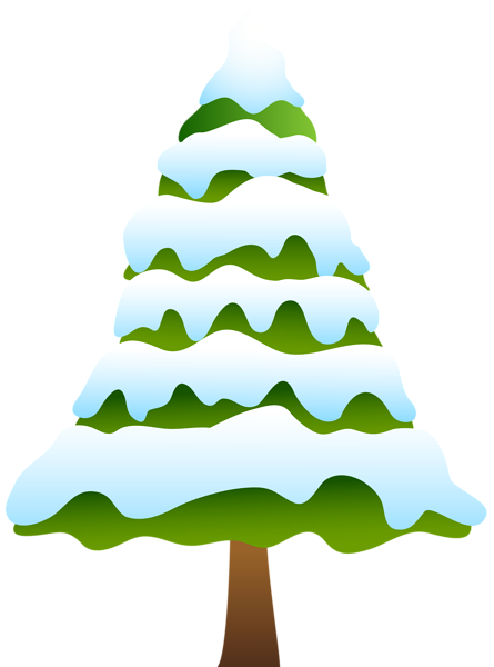 snowy tree clipart - photo #21
