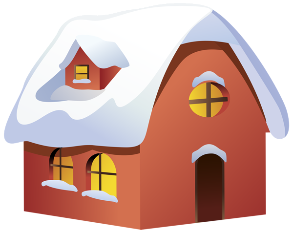 clipart house with snow - photo #22