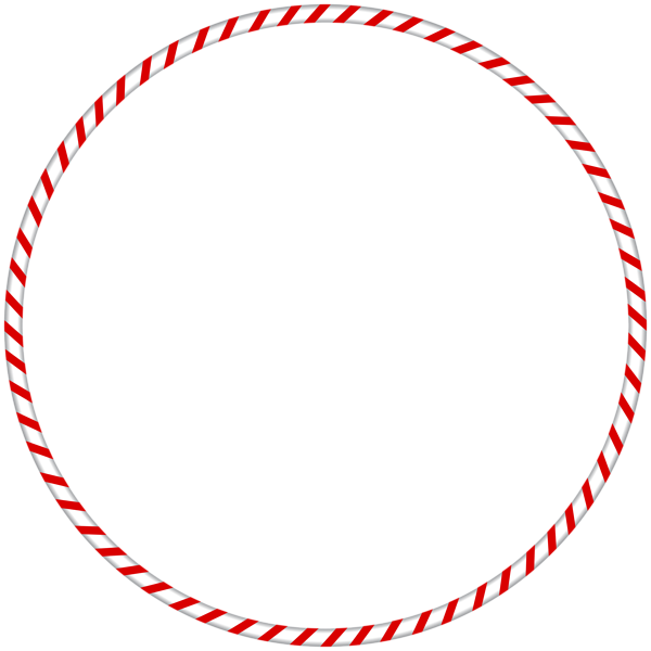 This png image - Christmas PNG Candy Cane Spearmint Round Border Frame, is available for free download