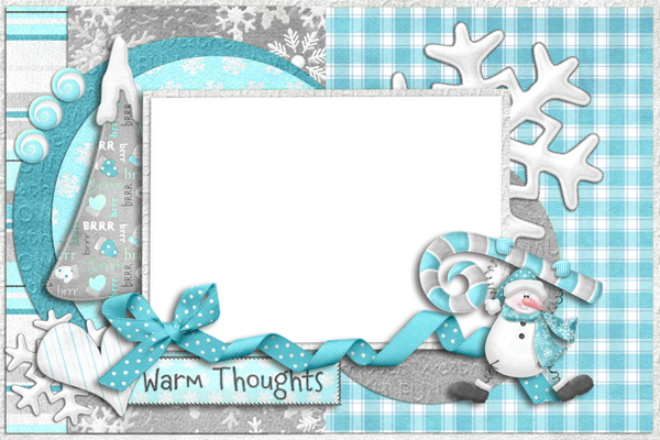 This png image - Christmas Winter PNG Frame, is available for free download