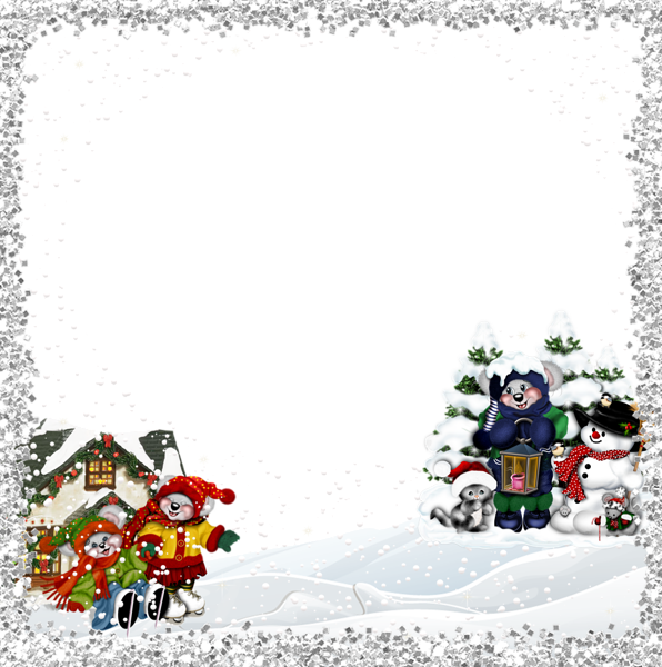 This png image - Kids Christmas Frame, is available for free download