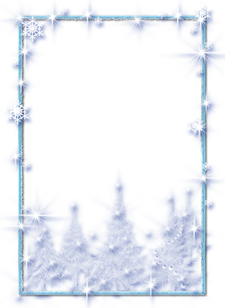 This png image - Large Christmas Transparent PNG Ice Photo Frame, is available for free download
