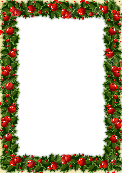 This png image - Transparent Christmas Photo Frame with Mistletoe, is available for free download