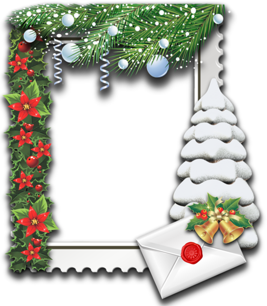 This png image - Transparent Christmas Photo Frame with Snowtree, is available for free download