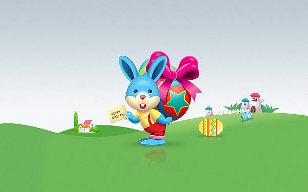 This jpeg image - Happy Easter Bunny, is available for free download