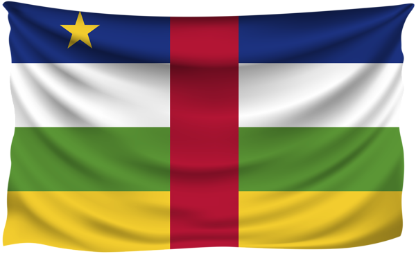 This png image - Central African Republic Wrinkled Flag , is available for free download