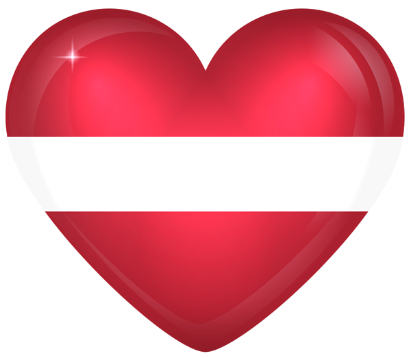 This png image - Latvia Large Heart Flag, is available for free download