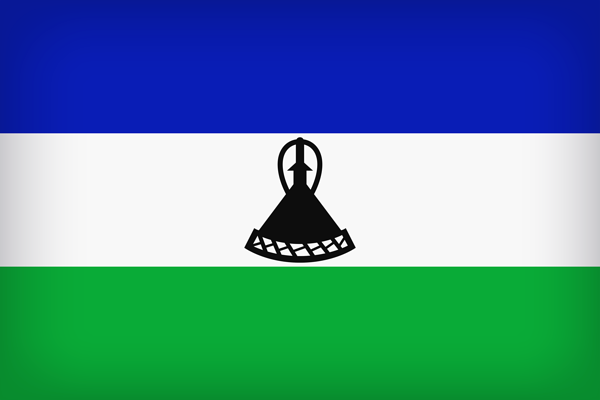 This png image - Lesotho Large Flag, is available for free download