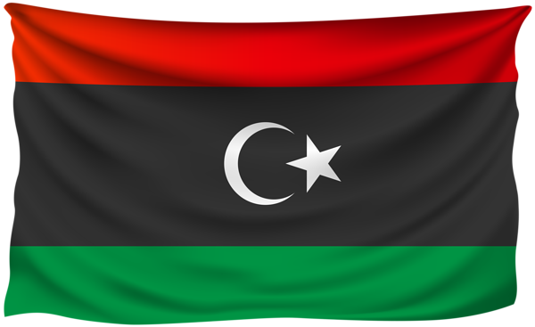 This png image - Libya Wrinkled Flag, is available for free download