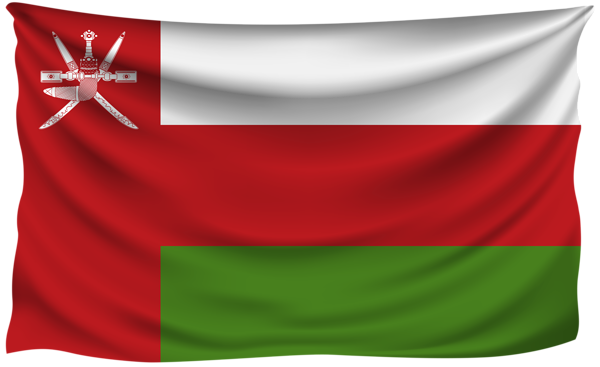 This png image - Oman Wrinkled Flag, is available for free download