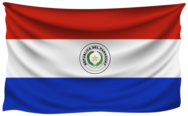 This png image - Paraguay Wrinkled Flag, is available for free download