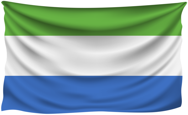 This png image - Sierra Leone Wrinkled Flag, is available for free download